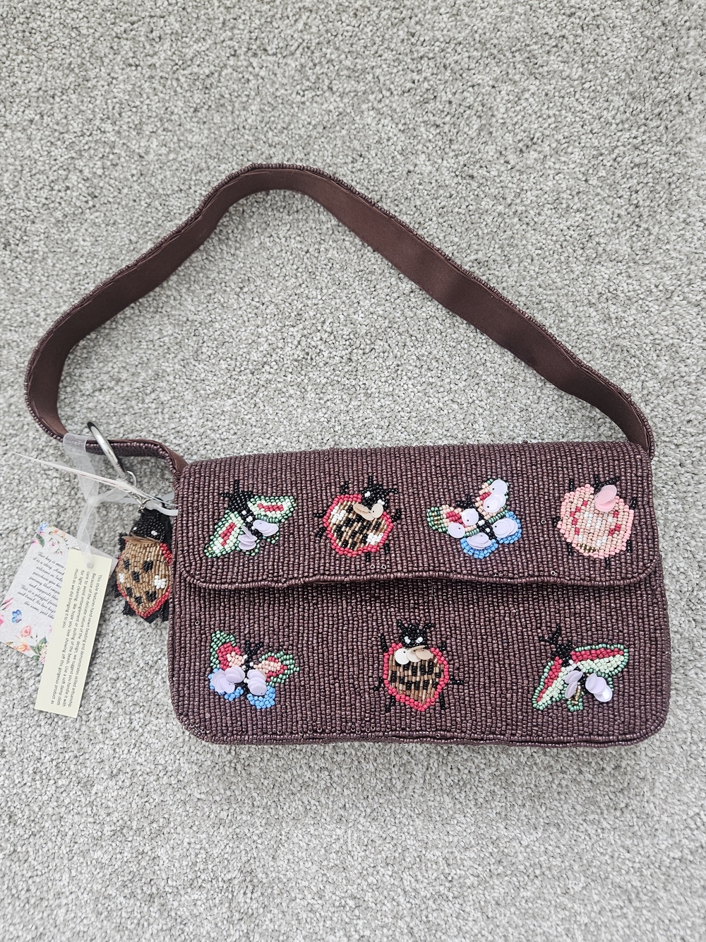 TJ Maxx Garden Life Friends Beaded Bag